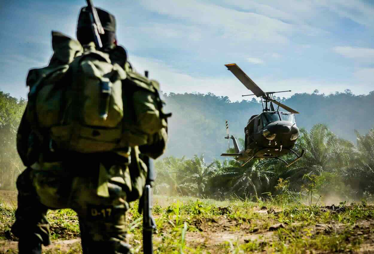 Vietnam Helicopter Landing